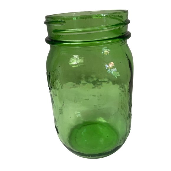 Vintage Ball MASON‎ Jar Glass Modern Design Green Container 500ML Green 5 3/4" - Picture 8 of 8